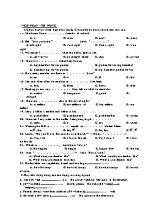 Đề thi học sinh giỏi môn Tiếng anh khối 6